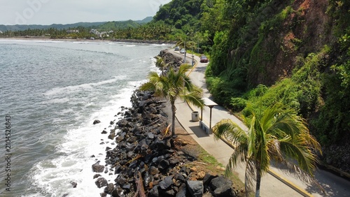 Bild auf Leinwand Mal Paso aticama, san blas nayarit, sábado 18 de julio.