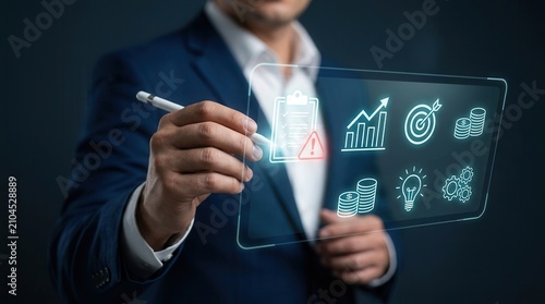 Financial business forecasting and risk assessment strategy using evaluation tools.