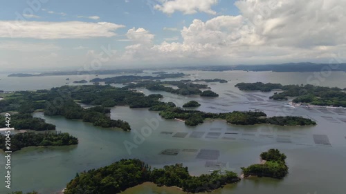 松島を空撮 日本三景に広がる多島美と穏やかな海