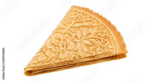 Pizzelle Italian Waffle Cookie Folded