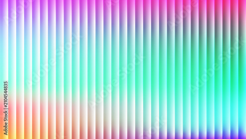 Foto Gradient stripes display a vibrant spectrum of shifting colors across a textured vertical surface