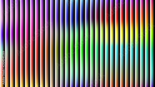 Fotografie Stripes create a rhythmic pattern of vertical lines with shifting hues