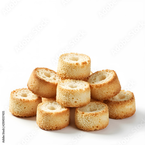 Pile of crispy sesame bread...