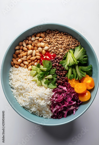 Chinese bowl with assorted ...