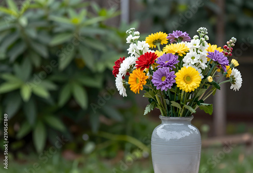 Colorful mixed flower bouqu...