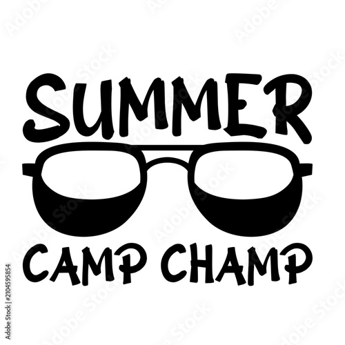 Tableau sur toile Summer Camp Champ – the proudest title for every kid and grown-up who lived their best life at summer camp