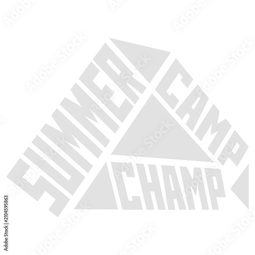 Принти на полотні Summer Camp Champ – the proudest title for every kid and grown-up who lived their best life at summer camp
