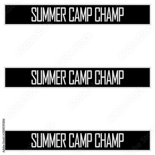 Tableau sur toile Summer Camp Champ – the proudest title for every kid and grown-up who lived their best life at summer camp