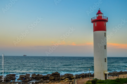 Umhlanga Lighthouse one of the world's iconic lighthouses in Durban north KZN South Africa