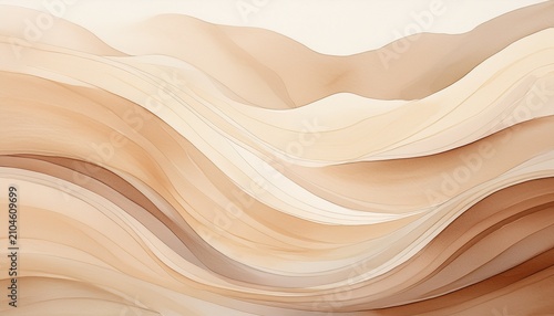 earthy watercolor gradient with soft sand to pale cream tones creating calming and natural abstract texture flowing layers evoke serene and organic aesthetic