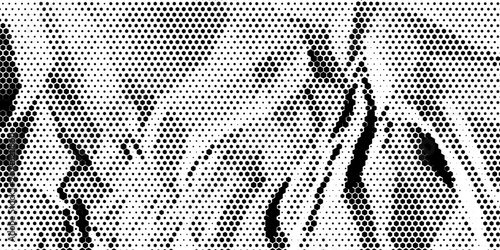 Black and white abstract hexagon pattern with halftone effect for sporty background and jersey design. vector eps 10