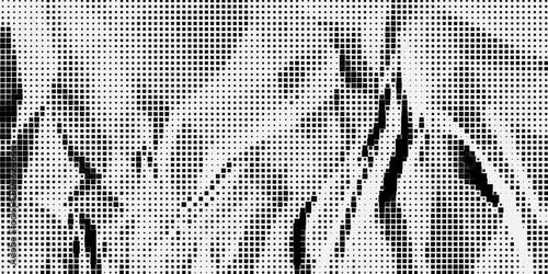 Tableau sur toile Black and white abstract and grunge geometric pattern for sporty design element and background