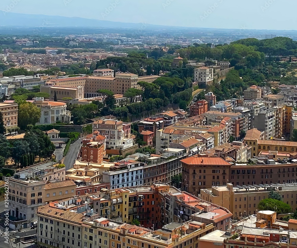 Obraz premium Historic landmarks and architecture of Rome, Italy