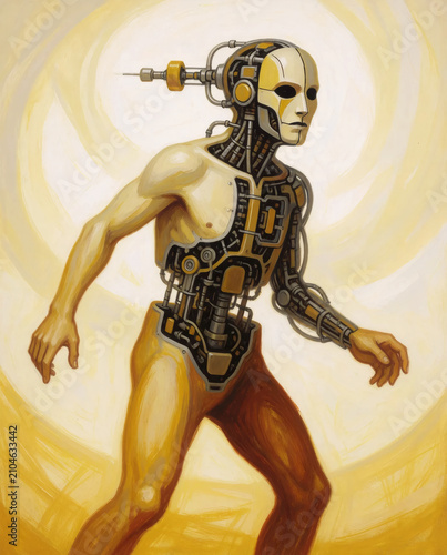 Cyborg Equipped with a Time Acceleration Device