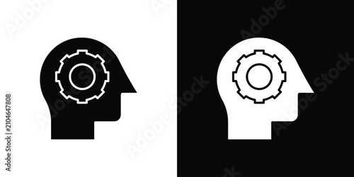 Photos Interpretation icon outline clipart set. EPS10