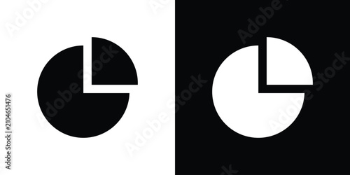 Chart pie icon for creative designs