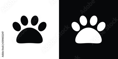 Paw icon for creative designs
