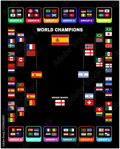 Spain Flag Path Final United States Football 2026 Teams Countries Abstract Football Final Design Vector Illustration