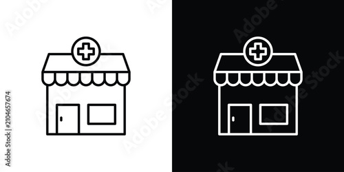 Pharmacy icon vector logos kit. EPS10