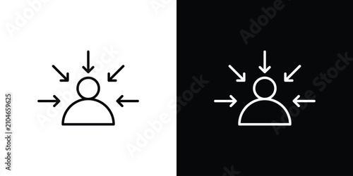 Canvastavla Centric consumer icon lineart pictograms bundle