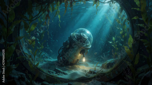 Spherical Submersible Robot Exploring a Flooded Forest