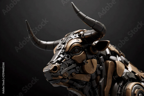 Mechanical Bull with Intricate Metal Structure