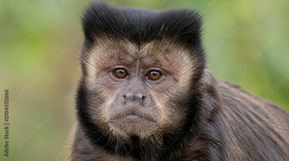 Obraz premium Portrait of a Tufted Capuchin Monkey in a Natural Setting
