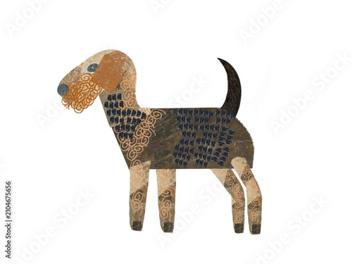 Obraz na płótnie Airedale dog