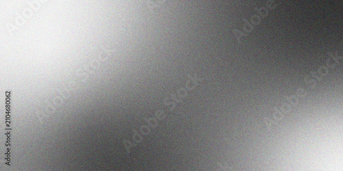 Abstract Gray Gradient Background with Metallic Texture and Grainy Noise
