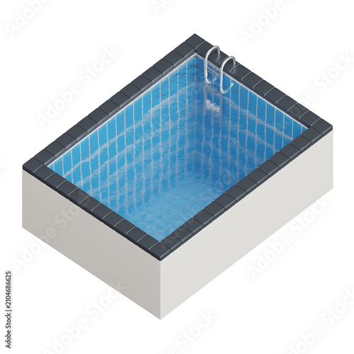 Swimming Pool 3D Render