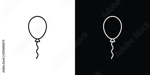 Bild auf Leinwand Balloons icon