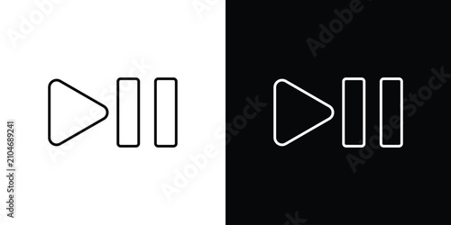 Fotografie Play pause icon