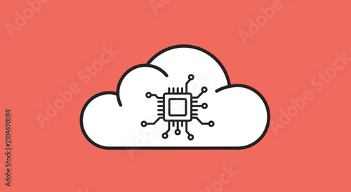 Cloud Computing with Integrated Circuit Chip.