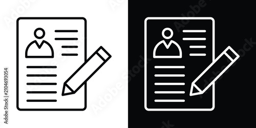 Tableau sur toile Job description icon
