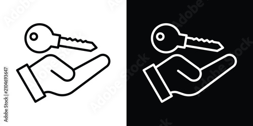 Fotografie Key handover icon