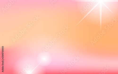 Abstract Peach Pink Gradient Background with Soft Light Glow Effects