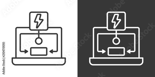Bild auf Leinwand Trigger Event Icon Set Vector Collection Isolated In Black And White