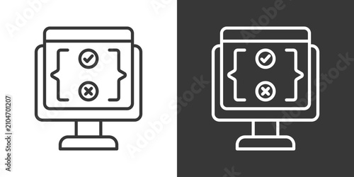 Photos Exception Handling Icon Set Vector Collection Isolated In Black And White
