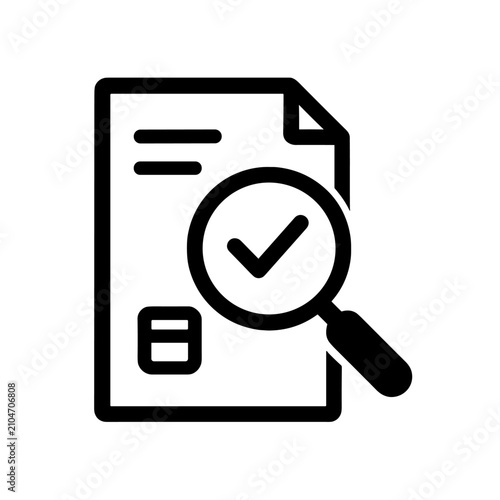 Canvastavla Document icon features a magnifying glass hovering over a paper sheet to signify a thorough audit or professional verification process