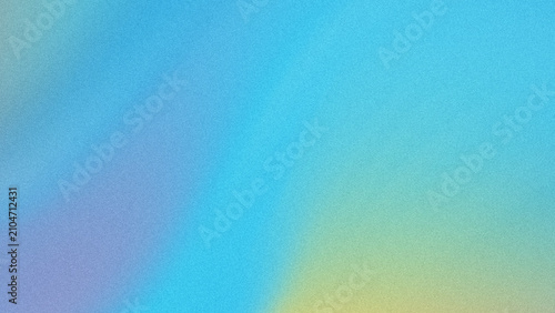 Foto Soft blue and yellow gradient with grainy film texture overlay