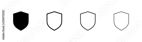 Cuadro en lienzo Shield icon logo design
