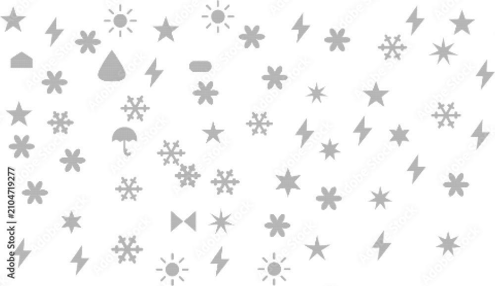 Obraz premium Collection of weather and season icons with transparent background for design use