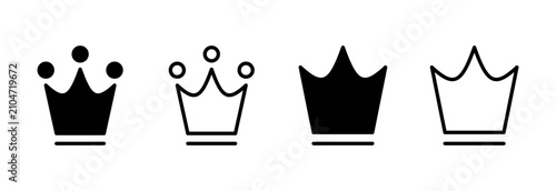 Bild auf Leinwand Crown icon symbol for apps and websites. crown sign and symbol