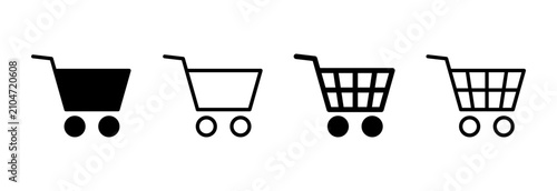 Foto Shopping icon symbol for apps and websites