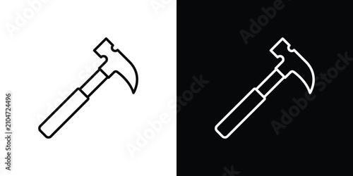 Obraz na płótnie Hammer icon for infographic projects