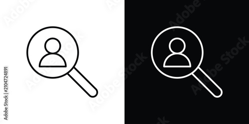 Quadro su tela Hiring icon for infographic projects