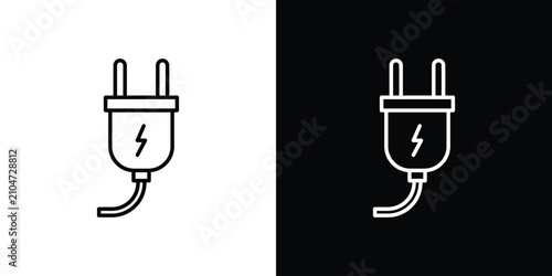 Fotografie Plug icon for infographic projects