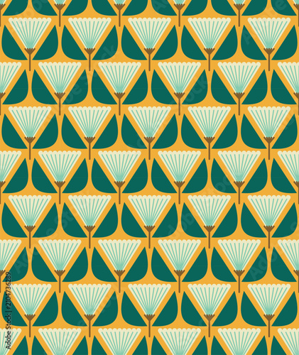 abstract floral flower tile seamless pattern wallpaper
