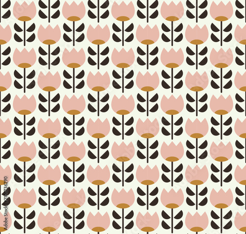 abstract floral flower tile seamless pattern wallpaper
