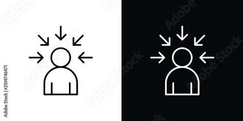 Fotografía Centric consumer icon minimal logos pack. EPS10